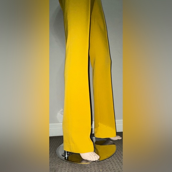 BCBGMAXAZRIA Yellow Leg Pants 40 - Picture 4 of 10